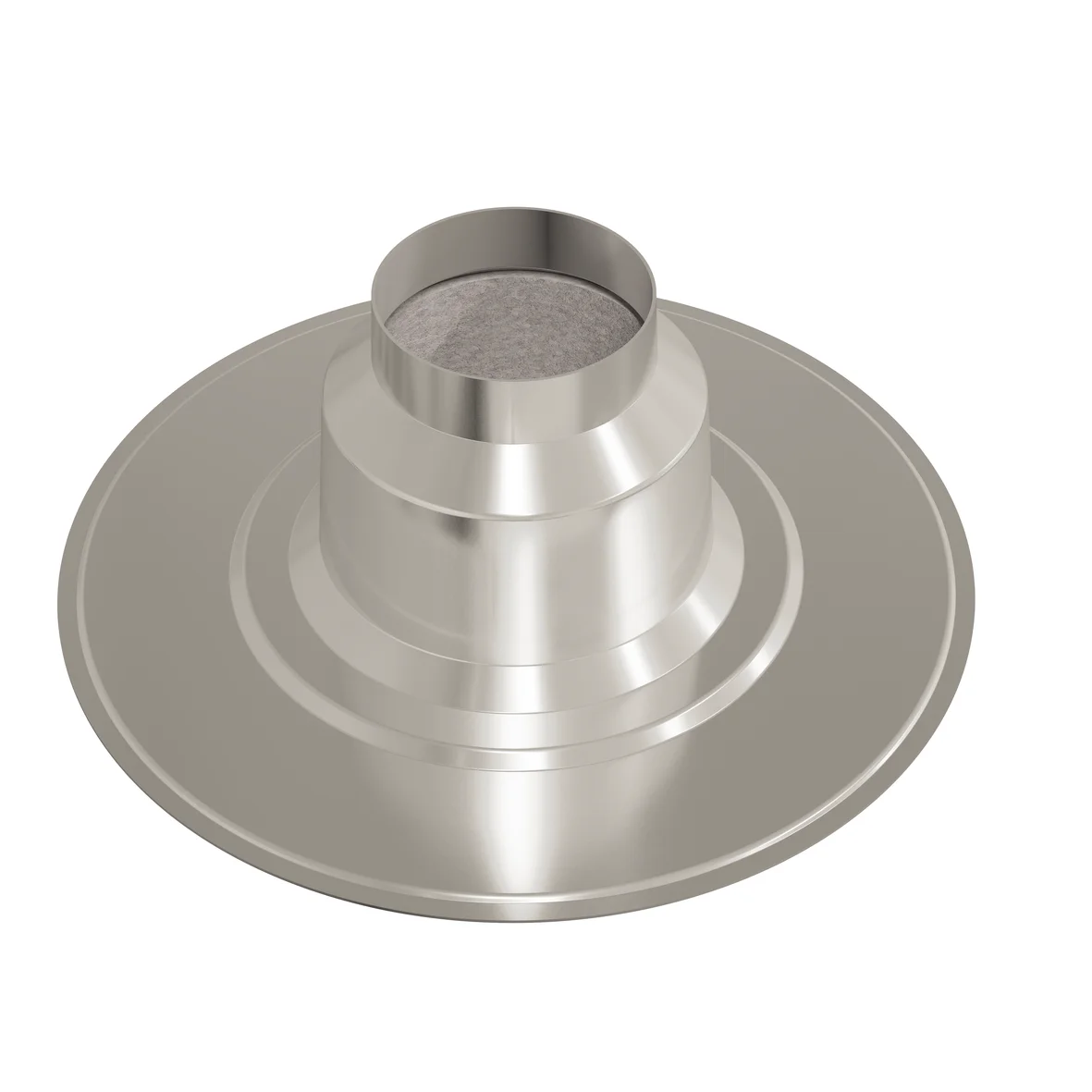 Ubbink Dakdoorvoerplaat Ubbink Ø131mm geschikt voor platdak aluminium rond 0146342