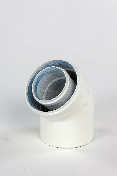 Ubbink Concentrische rookgasbocht Ubbink Rolux aluminium aluminium 80/125mm 0169163