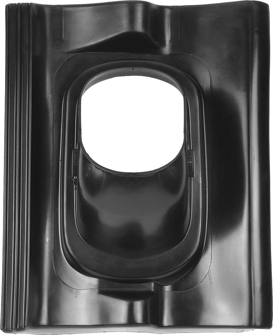 Ubbink Dakdoorvoerplaat Ubbink Ø200mm zwart rechthoekig 5-25° SND 0171025