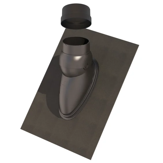 Ubbink Dakdoorvoerplaat Ubbink Ubiflex zwart rechthoekig 30-45° Signo Pan 0174146