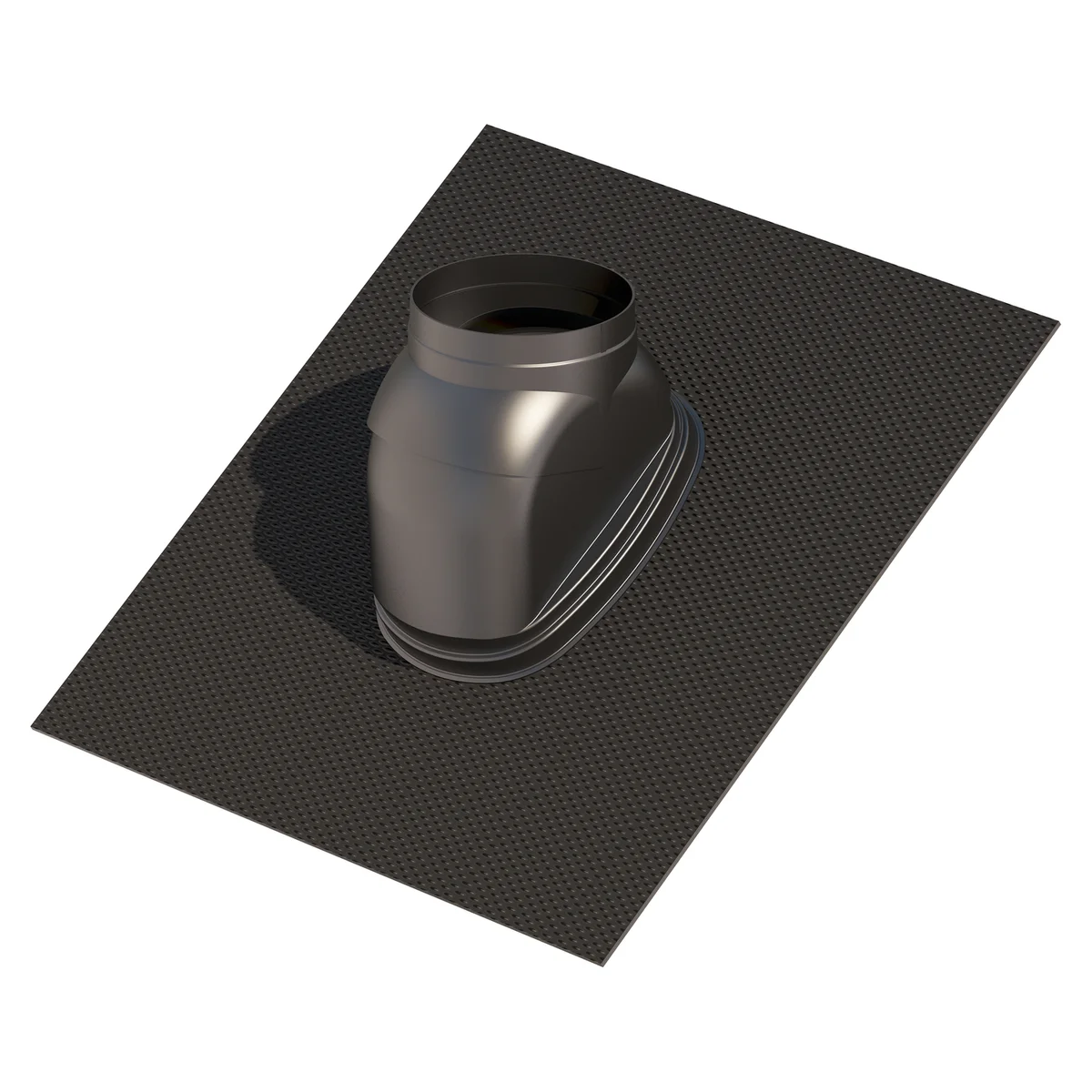 Ubbink Dakdoorvoerplaat Ubbink Ubiflex zwart rechthoekig Signo Pan 0174148