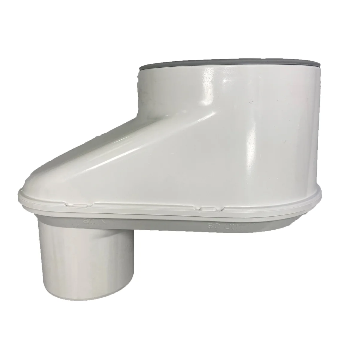 Ubbink Rookgasketeladapter Ubbink Rolux 4G HRtop kunststof/aluminium parallel / concentrisch 80/125mm - 80/80mm 0187584