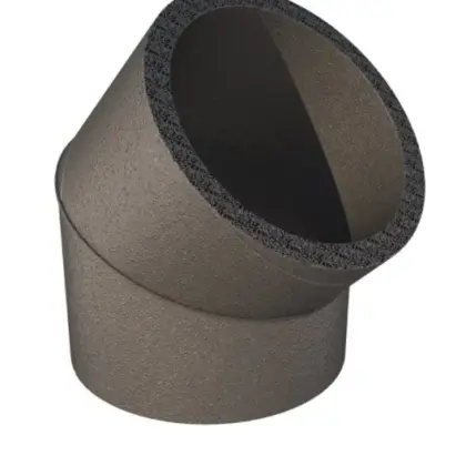 Ubbink Bocht rond luchtkanaal Ubbink Aerfoam 160mm 45° kunststof 0188224