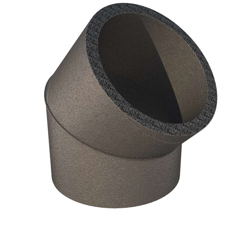 Ubbink Bocht rond luchtkanaal Ubbink Aerfoam 125mm 45° kunststof 0188262