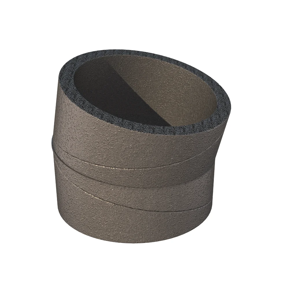 Ubbink Bocht rond luchtkanaal Ubbink Aerfoam 180mm 15° kunststof 0188280