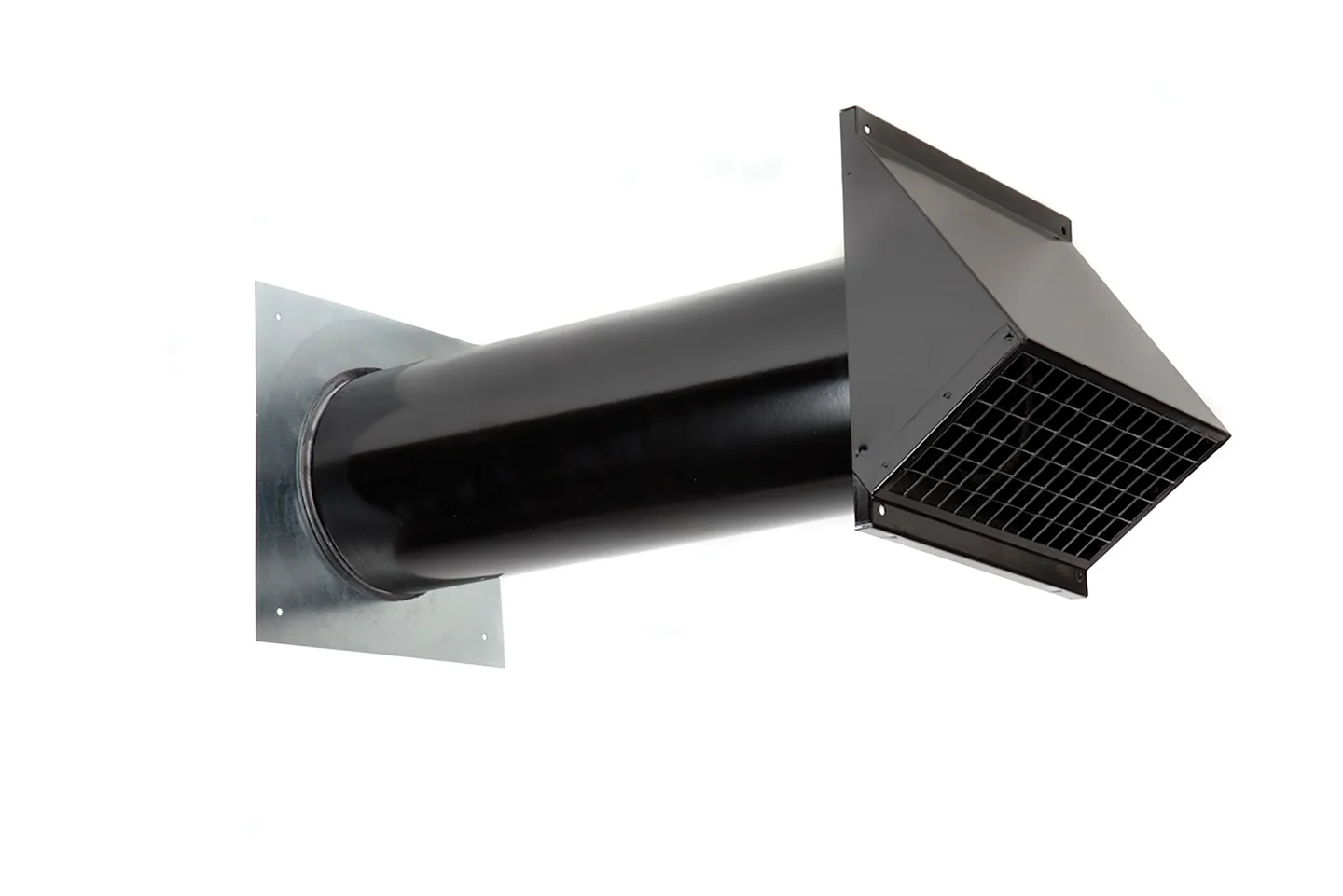 Ubbink Buitenluchtrooster Ubbink Aerfoam rechthoekig Ø160mm staal zwart 233x233mm 0188894