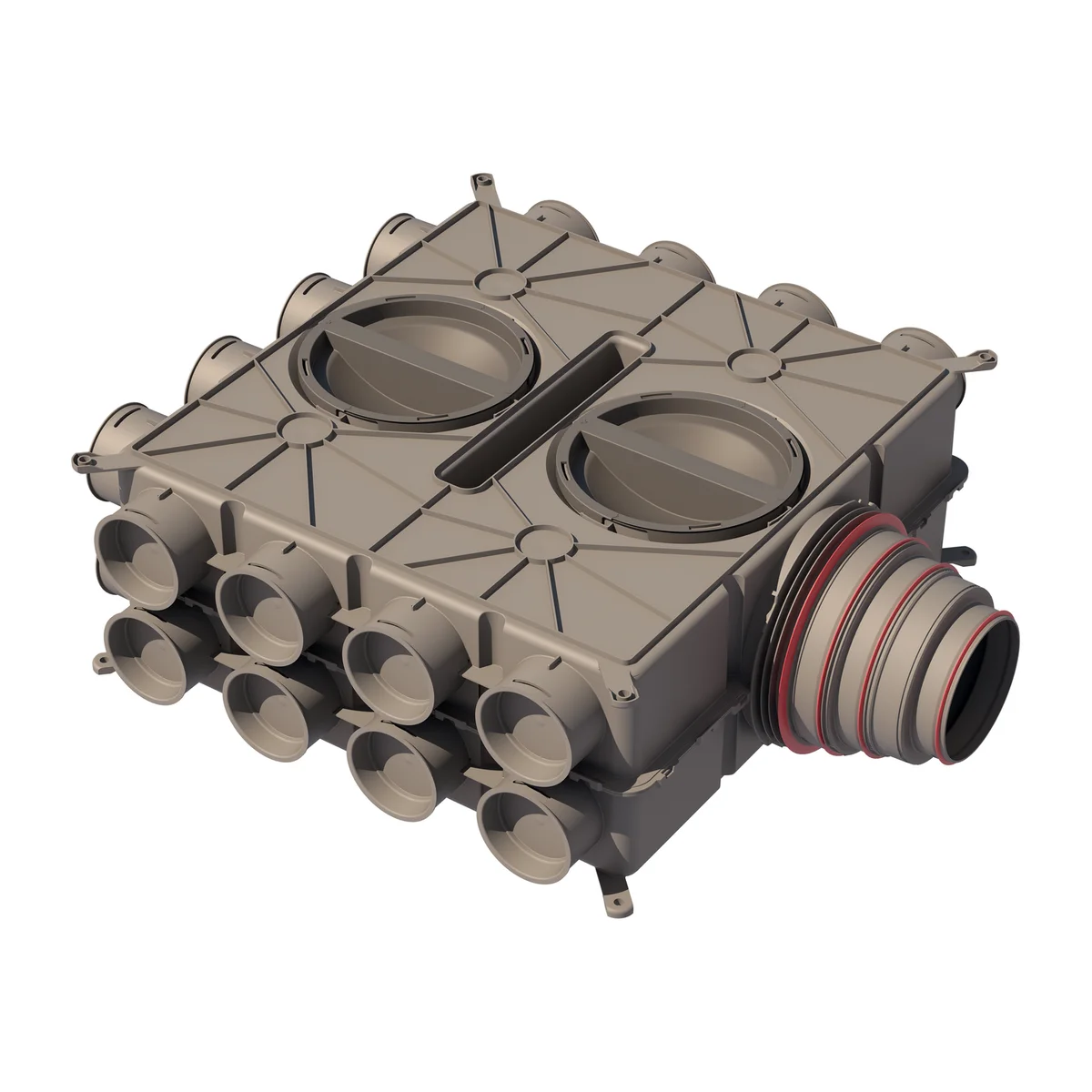 Ubbink Verdeelbox ventilatie Ubbink Air Excellent Ø125 - 200mm kunststof DB-reeks 0188952