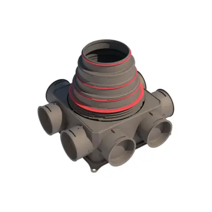 Ubbink Verdeelbox ventilatie Ubbink Air Excellent Ø125 - 200mm kunststof DB-reeks 0188961