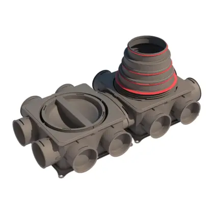 Ubbink Verdeelbox ventilatie Ubbink Air Excellent Ø125 - 200mm kunststof DB-reeks 0188962