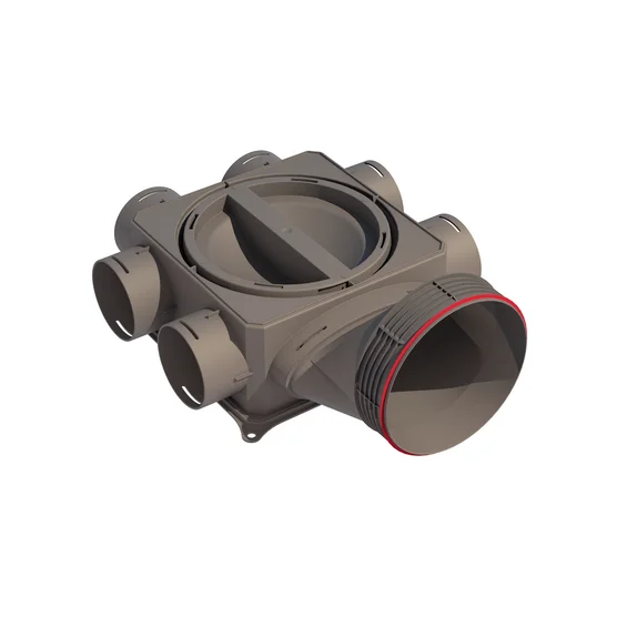 Ubbink Verdeelbox ventilatie Ubbink Air Excellent Ø160mm kunststof 6x75mm DB-reeks 0188975