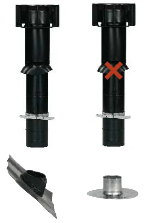 Ubbink Ventilatie dakdoorvoer Ubbink Multivent 131mm 750mm 0189132