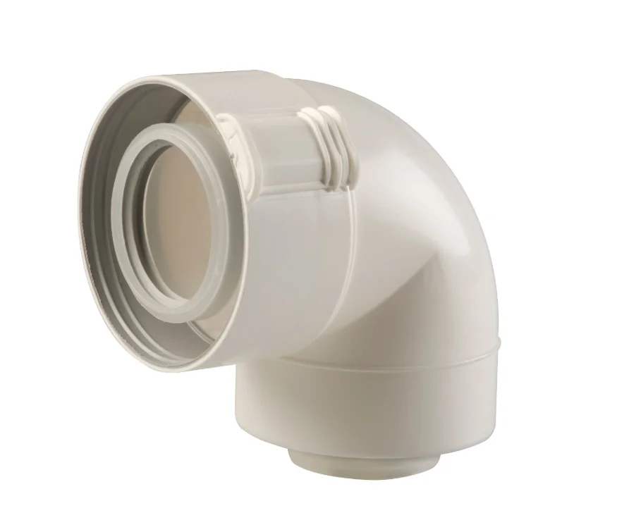 Ubbink Concentrische rookgasbocht Ubbink Sekurit kunststof kunststof 80/125mm 0229520