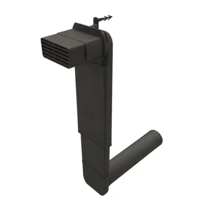 Ubbink Vloervent Cobra rond zwart ubbink 0291106
