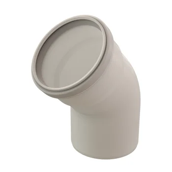 Ubbink Enkelwandige rookgasbocht Ubbink Rolux 45° 110mm/110mm kunststof met lipring 0330144