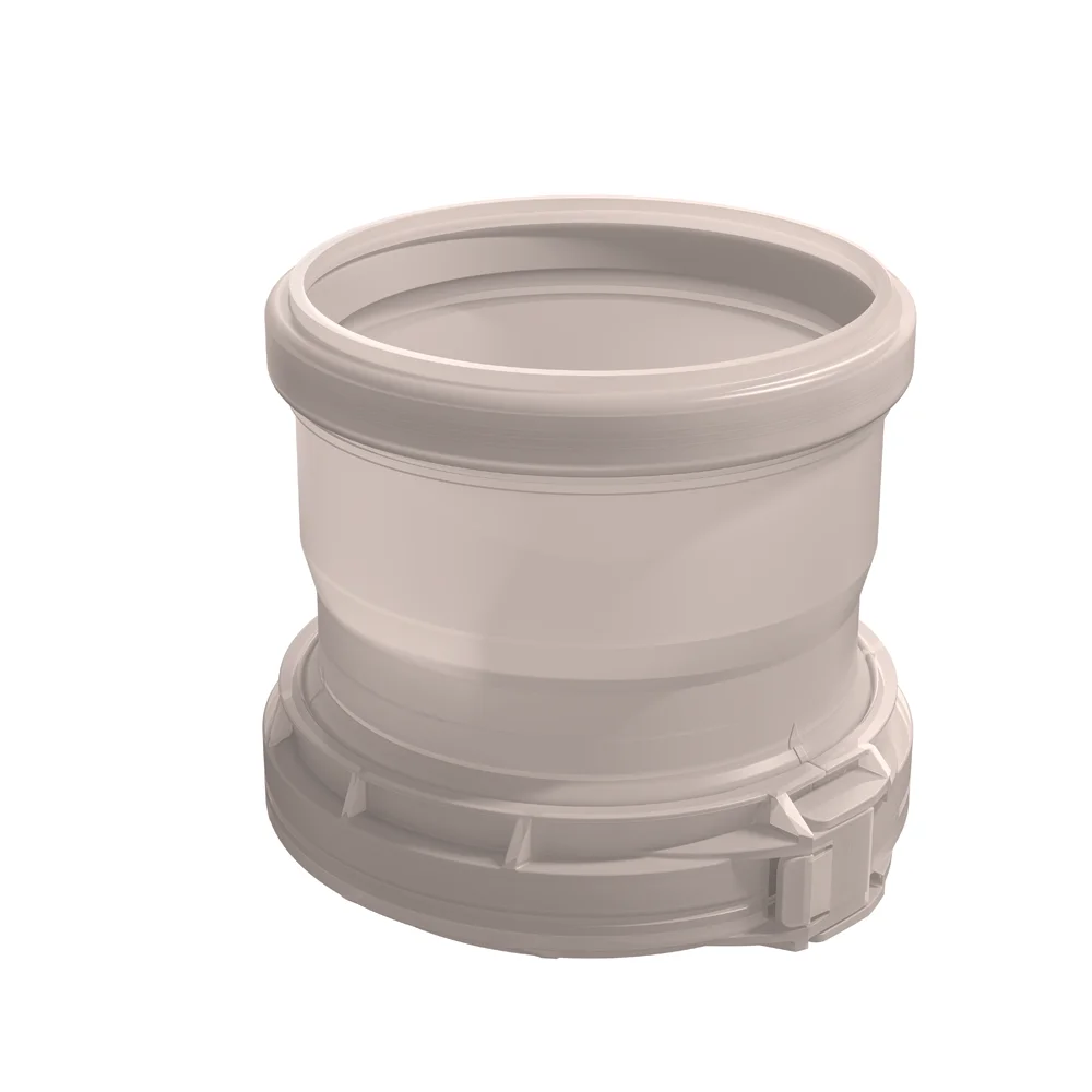 Ubbink Enkelwandige rookgashulpstuk Ubbink 120mmkunststof 0330385