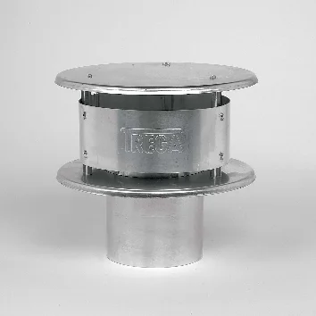 Ubbink Rookgasafvoerkap Ubbink Ubigas enkelwandig 110 aluminium 360 0371378
