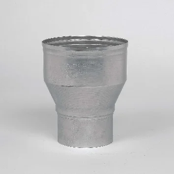 Ubbink Rookgasketeladapter Ubbink Ubigas aluminium enkelwandig/enkelwandig 150mm - 100mm 0371448