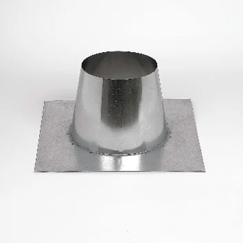 Ubbink Dakdoorvoerplaat Ubbink Ubitherm Ø300mm inox vierkant 0-10° 0700464