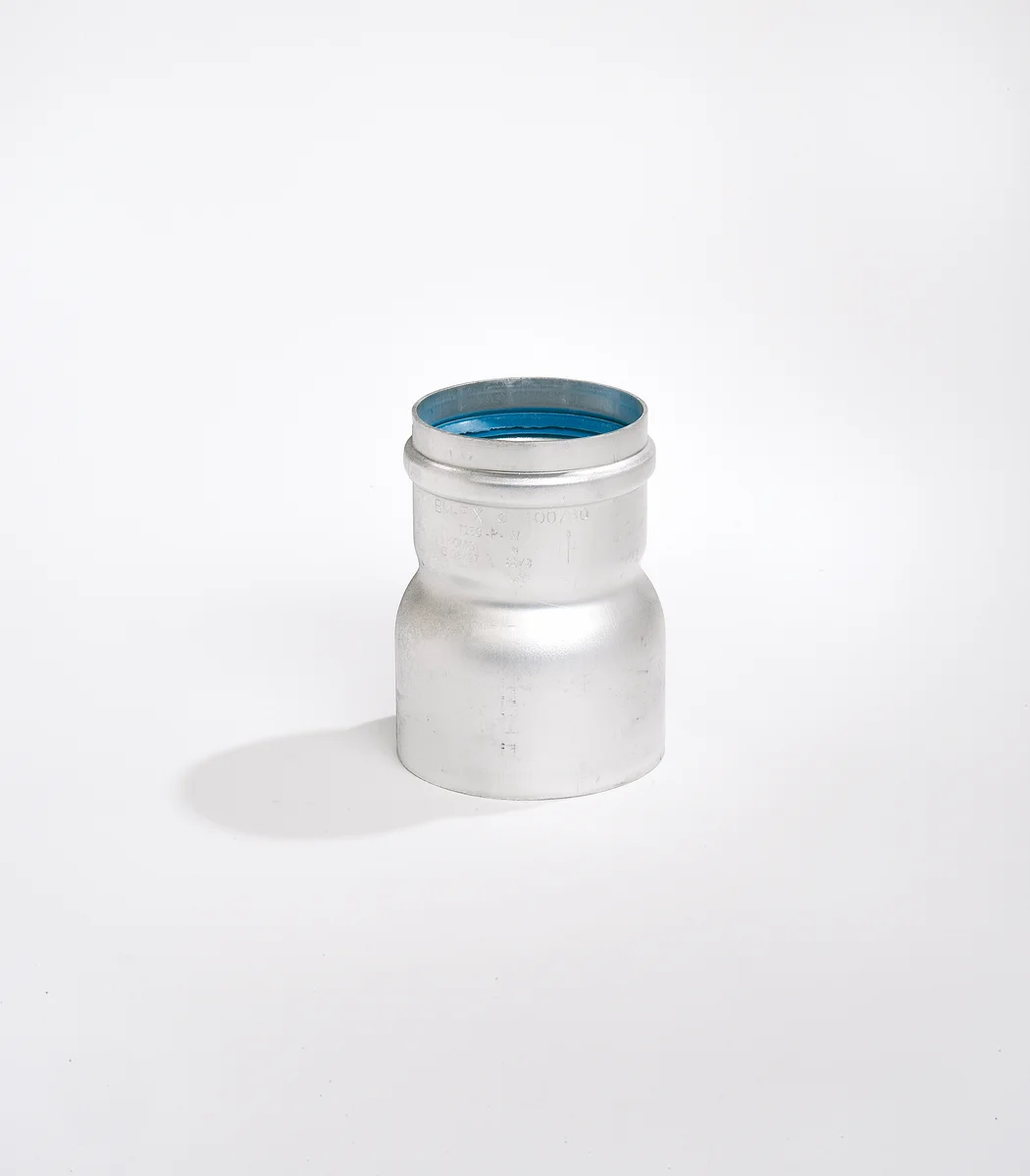 Ubbink Rookgasketeladapter Ubbink Rolux aluminium enkelwandig/enkelwandig 80mm - 100mm 0701194