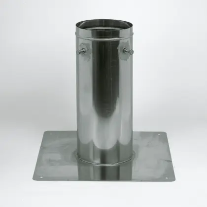 Ubbink Dakdoorvoerplaat Ubbink Ubitherm Ø175mm inox vierkant 0701547