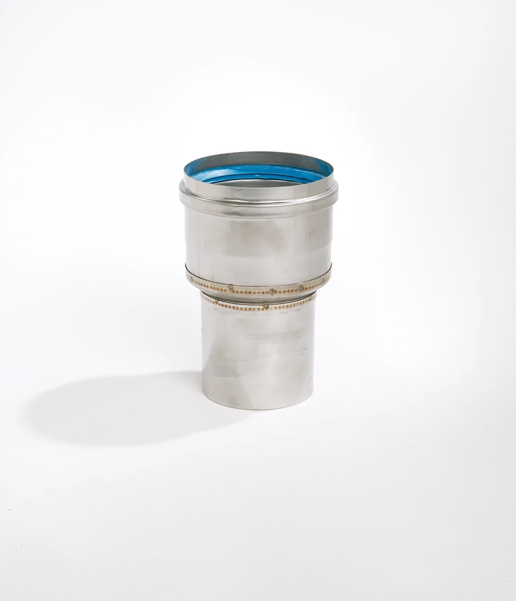 Ubbink Rookgasketeladapter Ubbink Rolux inox enkelwandig/enkelwandig 110mm - 80mm 0701876