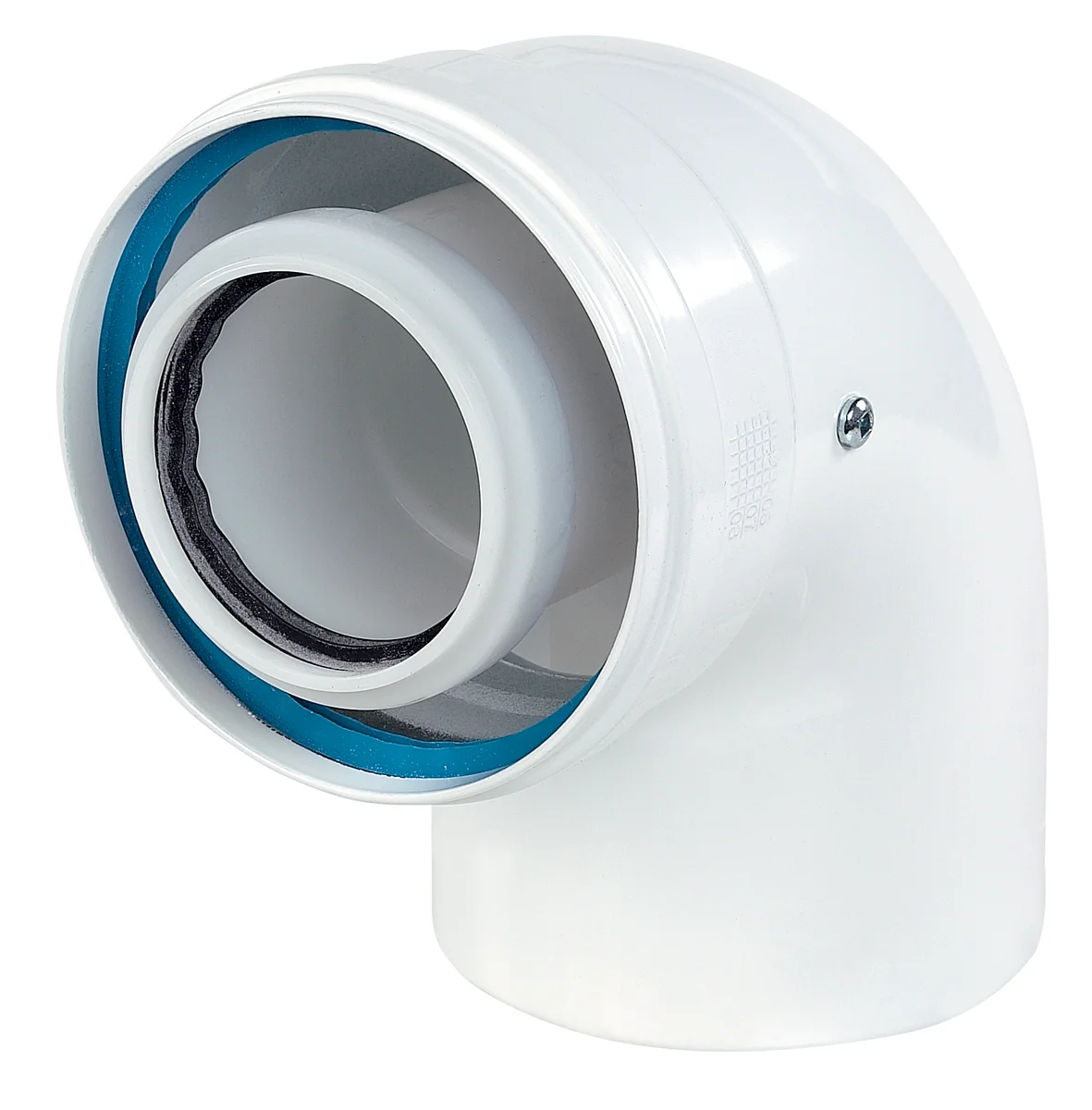 Ubbink Concentrische rookgasbocht Ubbink Rolux aluminium aluminium 60/100mm 0702663