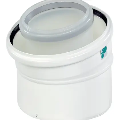 Ubbink Concentrische rookgasbocht Ubbink Rolux metaal kunststof 80/125mm 0702868