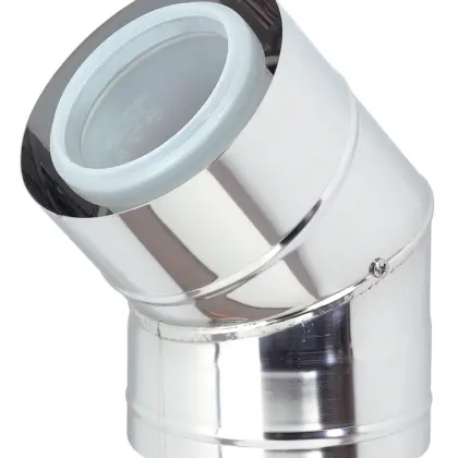 Ubbink Concentrische rookgasbocht Ubbink Rolux inox kunststof 80/125mm 0702882