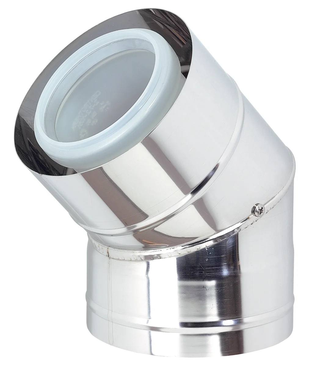 Ubbink Concentrische rookgasbocht Ubbink Rolux inox kunststof 80/125mm 0702882