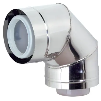Ubbink Concentrische rookgasbocht Ubbink Rolux inox kunststof 80/125mm 0702883