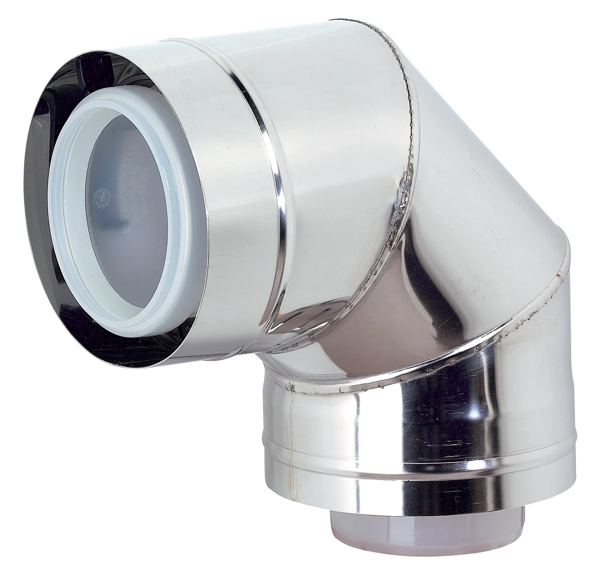 Ubbink Concentrische rookgasbocht Ubbink Rolux inox kunststof 80/125mm 0702883