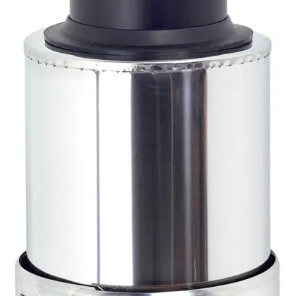 Ubbink Topsectie incl klemband 80/125 rolux 4G PP120/inox ubbink 0702893