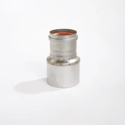Ubbink Rookgasketeladapter Ubbink Rolux inox enkelwandig/enkelwandig 80mm - 100mm 0703066