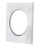 Ubbink Afdekrozet rookgas/luchttoevoerbuis Ubbink vierkant Ø160mm metaal wit 0703480