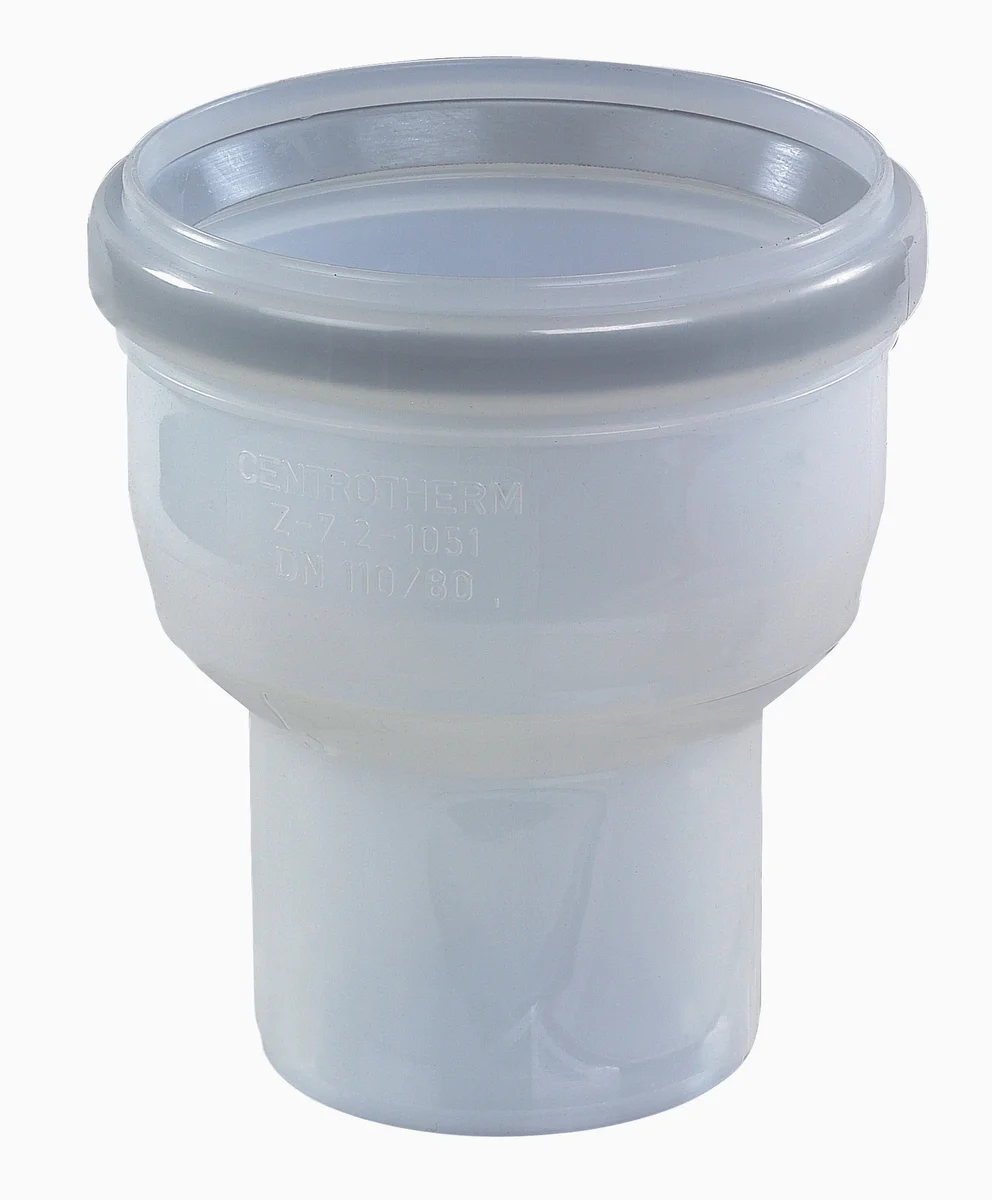 Ubbink Rookgasketeladapter Ubbink Rolux kunststof enkelwandig/enkelwandig 80mm 0703514