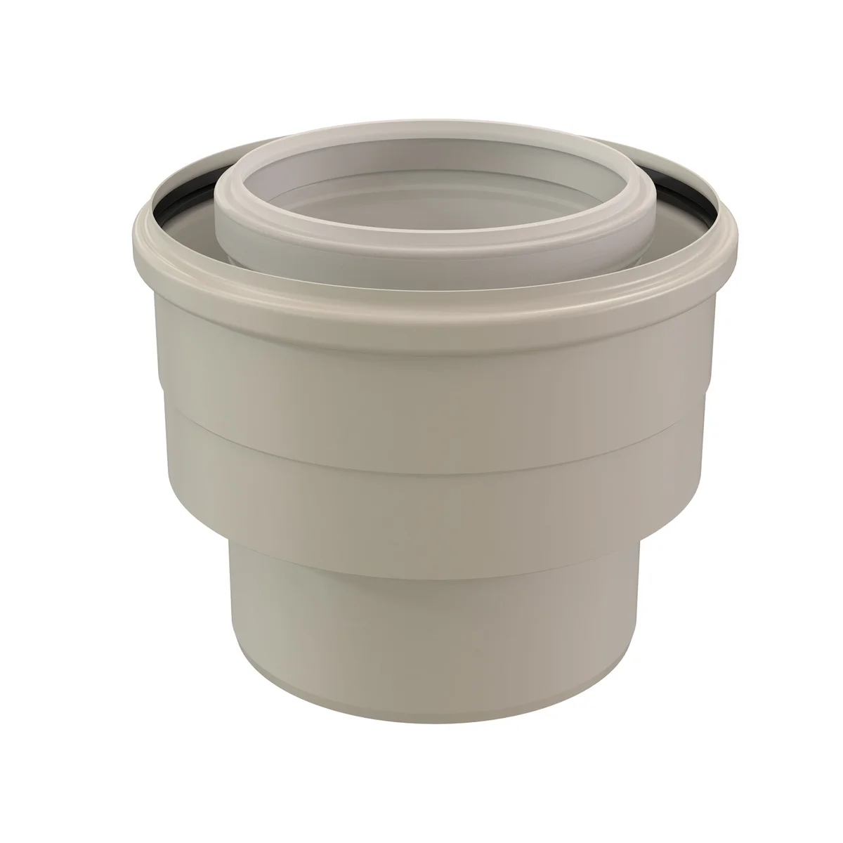 Ubbink Rookgasketeladapter Ubbink Rolux inox concentrisch / concentrisch 110/160mm - 80/125mm 0703519