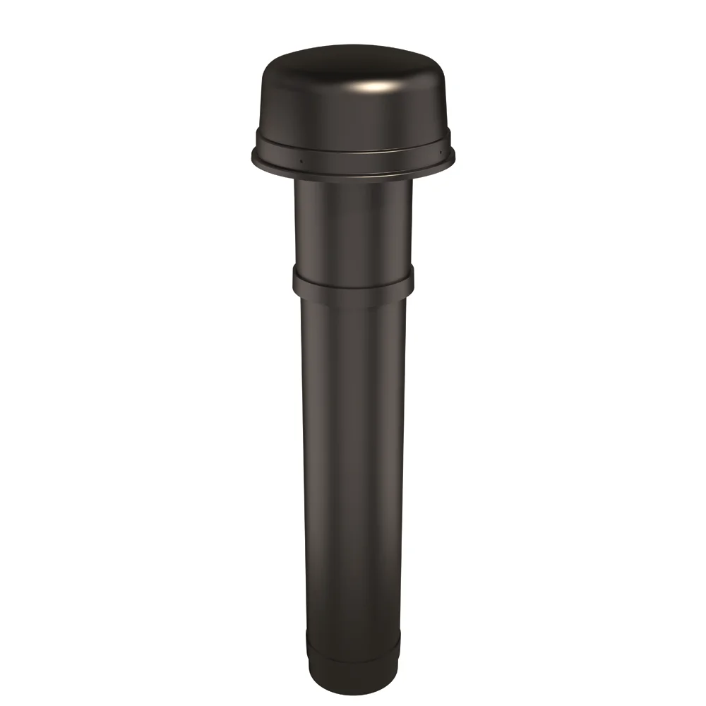 Ubbink Dakdoorvoer rond luchtkanaal Ubbink Ventub kunststof Ø180mm H1120mm dubbelwandig 0703612