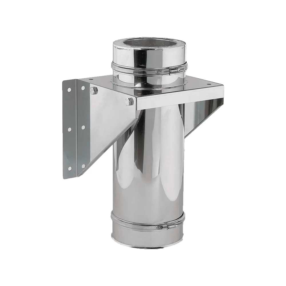 Ubbink RVS dubbelw stoelconstructie Inox dubbelw. geisoleerd 80/130 0704372