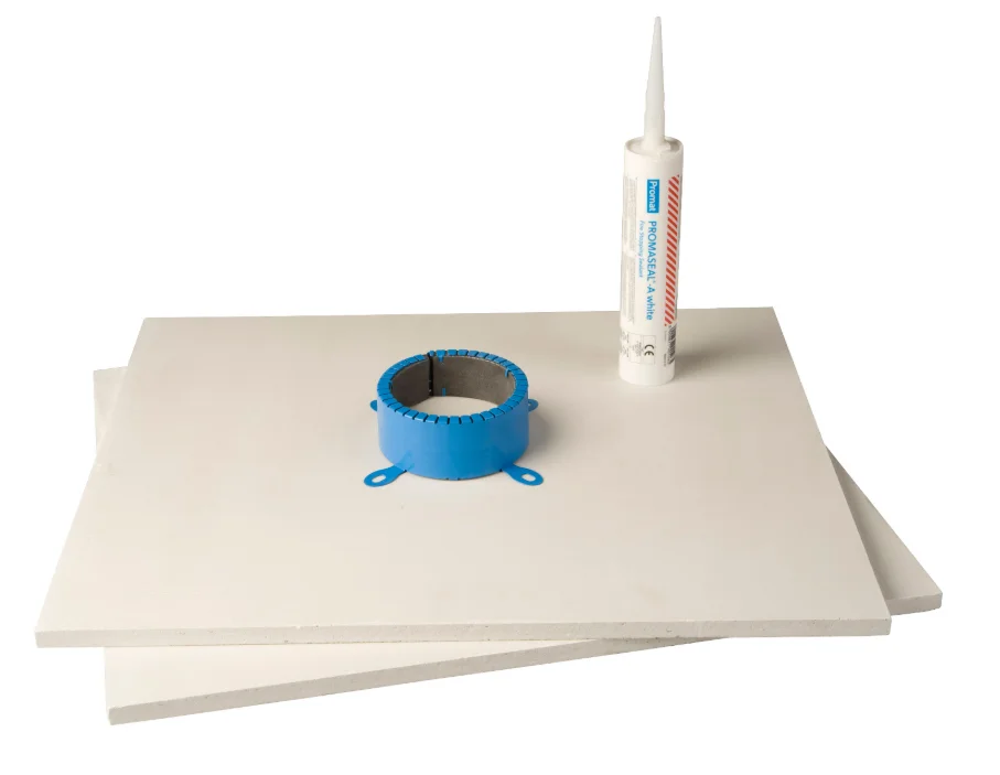 Ubbink Brandmanchet buis Ubbink Sekurit inox Ø100mm rond Ubiprotect 0718126