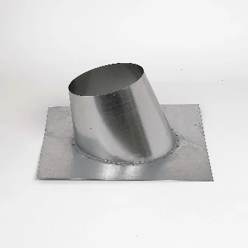 Ubbink Dakdoorvoerplaat Ubbink Ubitherm Ø125mm inox vierkant 5-25° 0746004