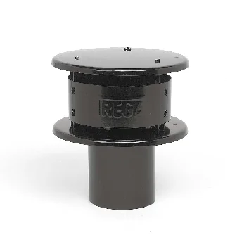 Ubbink Rookgasafvoerkap Ubbink Ubigas enkelwandig 100 aluminium 0750374