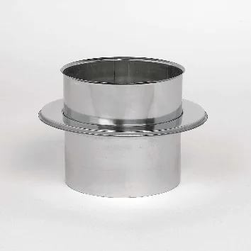 Ubbink Rookgasketeladapter Ubbink Ubitherm inox enkelwandig/dubbelwandig 125mm - 125mm 0754332
