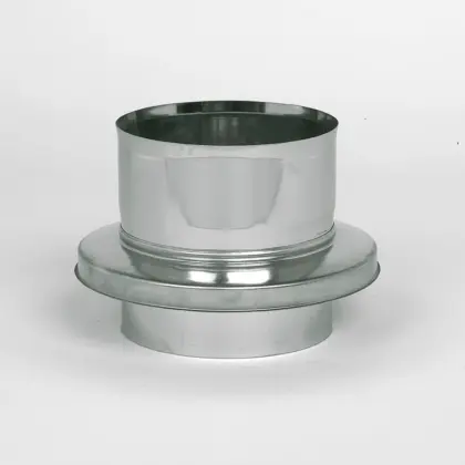 Ubbink Rookgasketeladapter Ubbink Ubitherm inox dubbelwandig/enkelwandig 200mm - 200mm 0757353