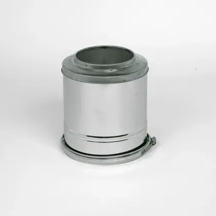 Ubbink Inox dubbelw.topsectie 200 mm ubbink 0758022