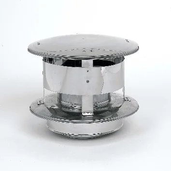 Ubbink Rookgasafvoerkap Ubbink Ubitherm dubbelwandig 250 inox 0758651