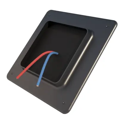 Ubbink Dakdoorvoerplaat Ubbink Solar Ø110mm geschikt voor platdak vierkant 0770208