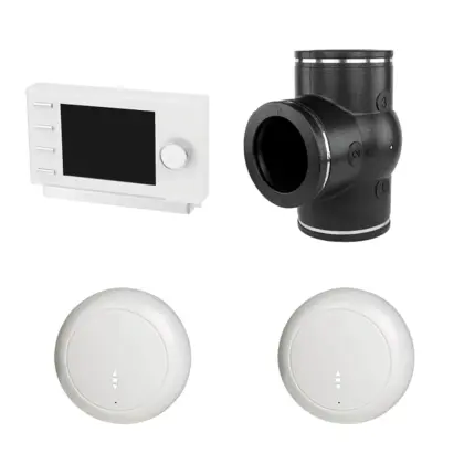 Ubbink Set zoneventilatie W300-W400-W450 CO2 (driewegklep incl. klokregeling en 2x CO2 sensor) 0888342
