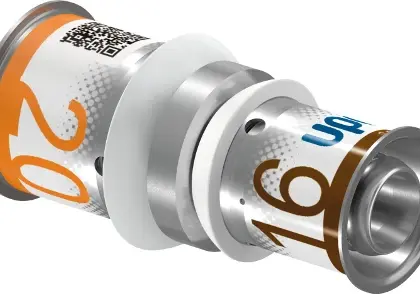 Uponor 1070555 Uponor S-Press Plus messing verloop mof FF 32 x 20 mm