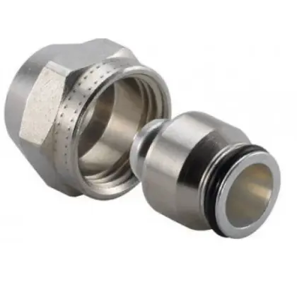 Uponor Koppeling met eurokonus 16 x 3/4 bi.dr met metalen tule 1058090