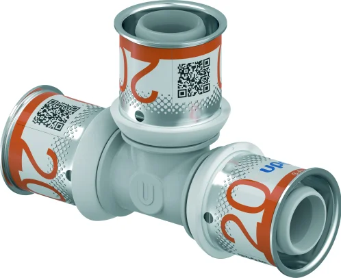 Uponor Pers-T kunststof 20/2.25mm FFF (drink)water Uponor S-Press PLUS PPSU 1039945